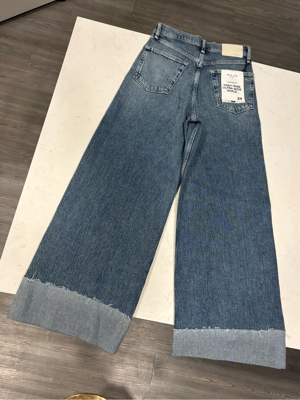 rag & bone - The Sofie High-Rise Ultra Wide Wide Ankle Jeans - NWT - Picture 4 of 12